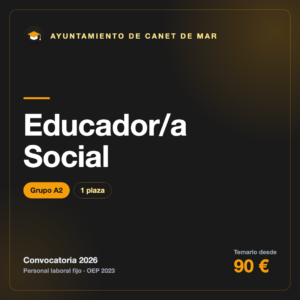 Educador/a Social A2 · Ayuntamiento de Canet de Mar