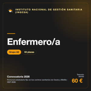 Enfermero/a A2 · INGESA Ceuta y Melilla