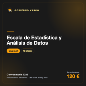 Escala de Estadística y Análisis de Datos A1 · Gobierno Vasco