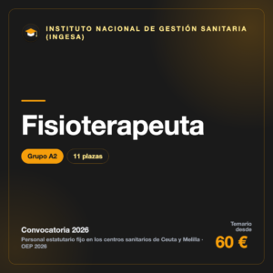Fisioterapeuta A2 · INGESA Ceuta y Melilla