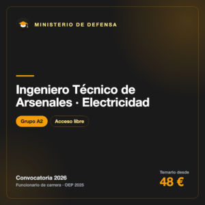 Ingeniero Técnico de Arsenales · Electricidad A2 · Armada