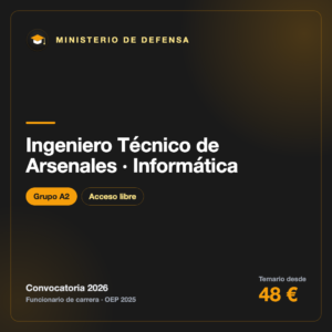 Ingeniero Técnico de Arsenales · Informática A2 · Armada