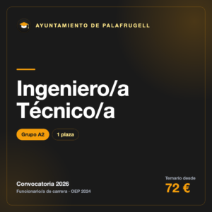 Ingeniero/a Técnico/a A2 · Ayuntamiento de Palafrugell