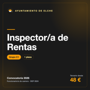 Inspector/a de Rentas C1 · Ayuntamiento de Elche