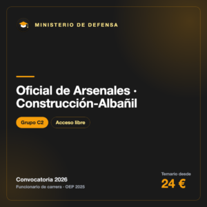Oficial de Arsenales · Construcción-Albañil C2 · Armada