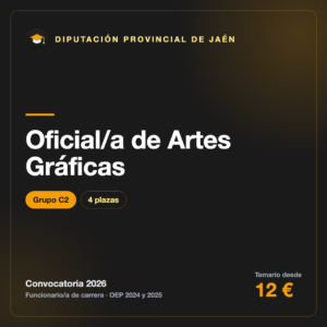 Oficial/a de Artes Gráficas C2 · Diputación de Jaén