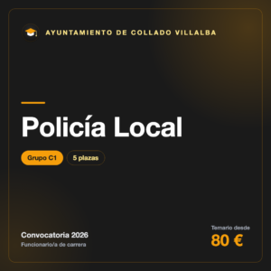 Policía Local C1 · Ayuntamiento de Collado Villalba