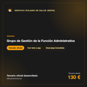 Grupo de Gestión de la Función Administrativa · Servicio Riojano de Salud (SERIS)
