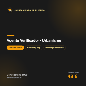 Agente Verificador · Urbanismo y Territorio · Ayuntamiento de El Ejido