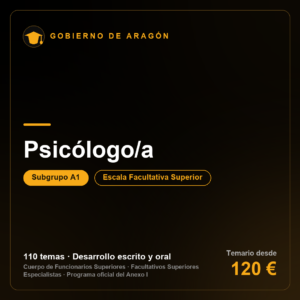 Psicólogo/a A1 · Escala Facultativa Superior · Gobierno de Aragón