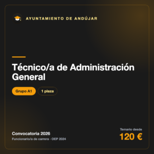 Técnico/a de Administración General A1 · Ayuntamiento de Andújar