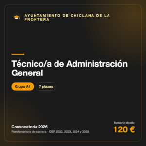 Técnico/a de Administración General A1 · Ayuntamiento de Chiclana de la Frontera