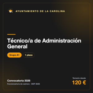 Técnico/a de Administración General A1 · Ayuntamiento de La Carolina