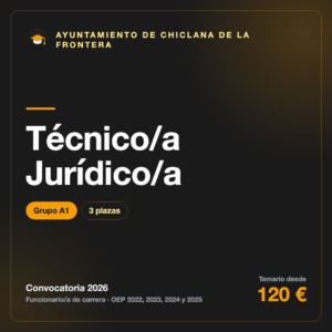 Técnico/a Jurídico/a A1 · Ayuntamiento de Chiclana de la Frontera