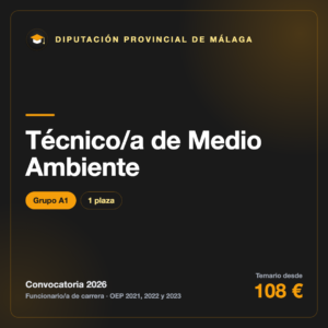 Técnico/a de Medio Ambiente A1 · Diputación de Málaga