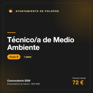 Técnico/a de Medio Ambiente B · Ayuntamiento de Polopos