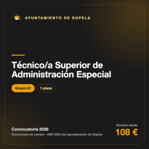 Técnico/a Superior de Administración Especial A1 · Ayuntamiento de Sopela