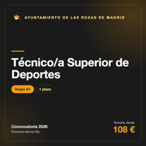 Técnico/a Superior de Deportes A1 · Ayuntamiento de Las Rozas de Madrid