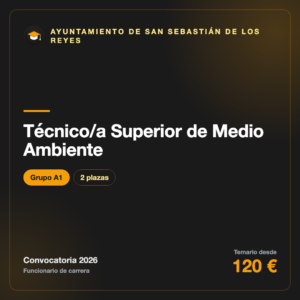 Técnico/a Superior de Medio Ambiente A1 · Ayuntamiento de San Sebastián de los Reyes