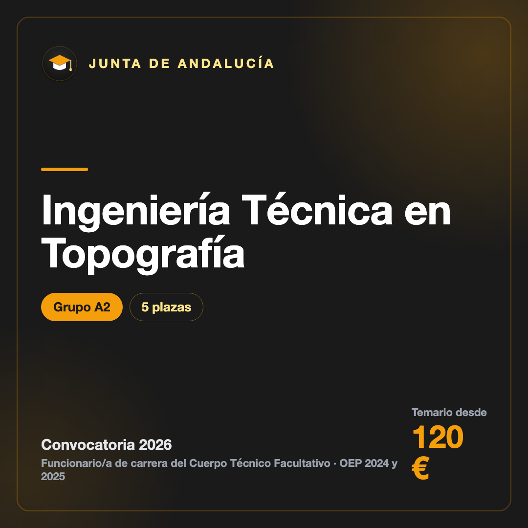 Ingeniería Técnica en Topografía A2 · Junta de Andalucía